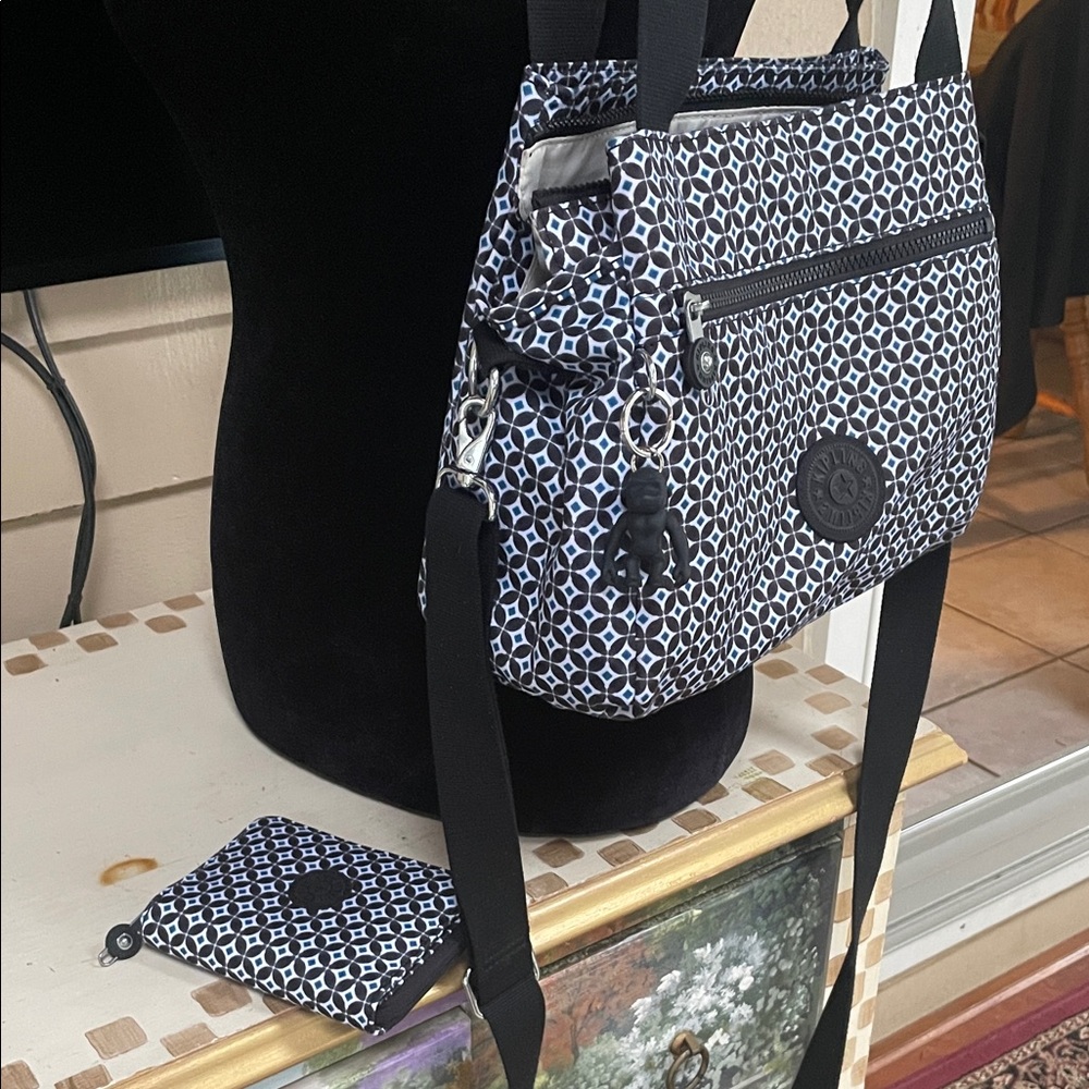 Kipling Elysia Patterned Bag with Matching Wallet - image 2